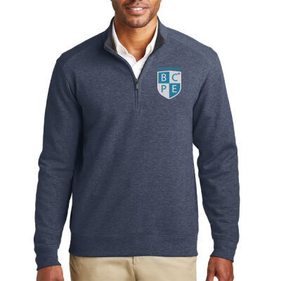 Unisex 1/4 Zip Interlock Sweater Thumbnail